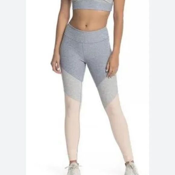 Outdoor voices tricolor leggings Athletic Yoga Gray Sz Small - Picture 1 of 4